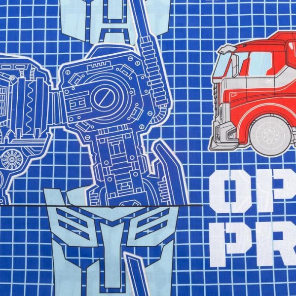 Постельное бельё 1,5 сп Neon Series "Optimus Prime" Transformers 143*215 см, 150*214 см, 50*70 см -1 шт