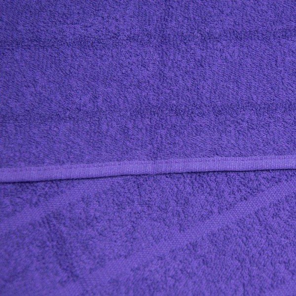 Полотенце махровое гладкокрашенное 60х130см, фиолетовый, 280г/м², 100% хлопок