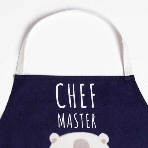 Фартук детский Этель "Chef master", 46х60 см, 100% хлопок, саржа