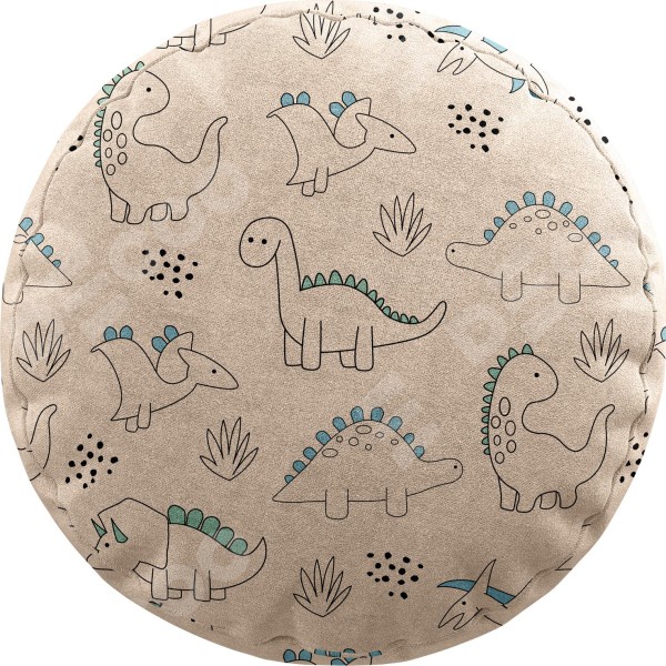 Подушка круглая Cortin «Динозаврики»