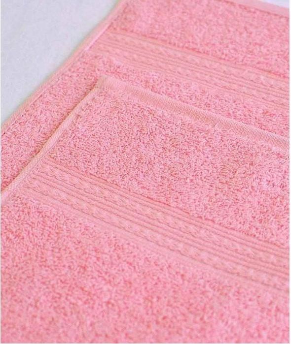 Полотенце махровое, размер 50х90 см, цвет светло-розовый