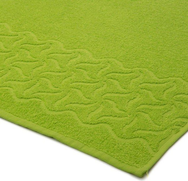 Полотенце махровое Радуга, цвет зелёный, 100х150 см
