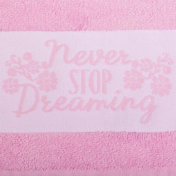 Полотенце махровое "Never stop dreaming" 30х70 см 100% хлопок, 370гр/м2