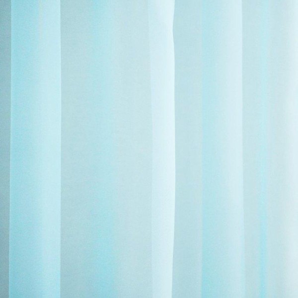 Тюль вуаль 290х260 см, цвет голубой однотонный, пэ 100%