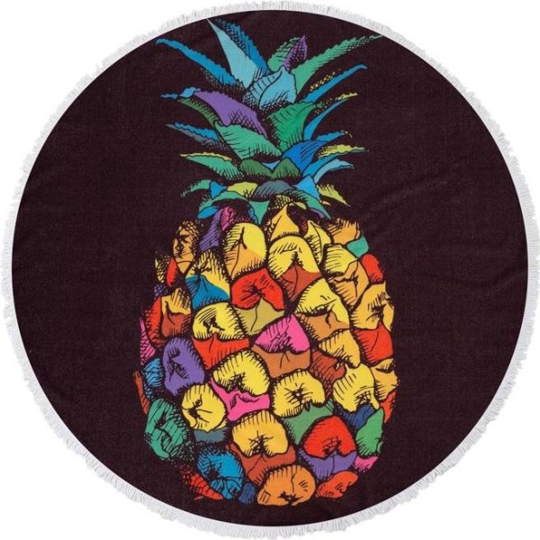 Полотенце пляжное Этель «Райский ананас», d 150см