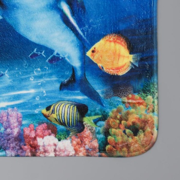 Коврик Доляна «Морской мир», 49×80 см