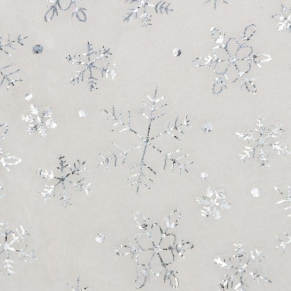 Плед с рукавами Этель "Серебряные снежинки" 150*200 см,100% п/э, корал-флис 220 гр/м2