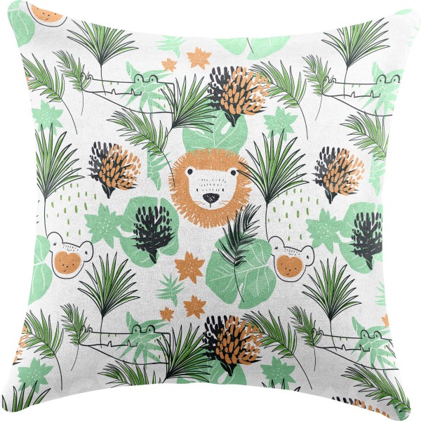 Подушка квадратная Cortin «Животные из джунглей»