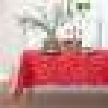 Скатерть Этель "Patterns" цвет красный, 142*180 +/-3 см, 115 ±10 гр,100% п/э