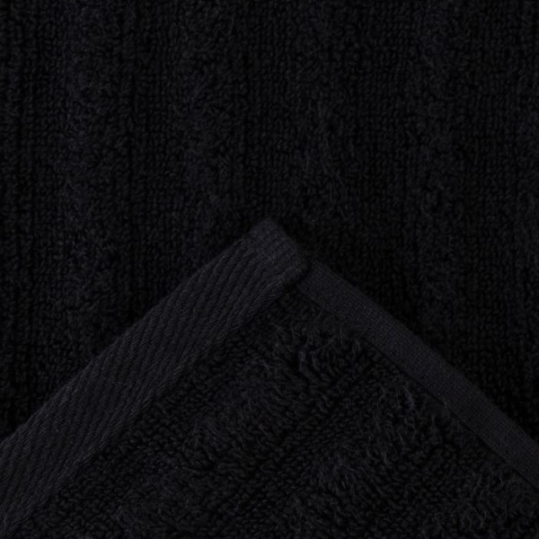 Полотенце махровое Этель "Waves" чёрный, 30х60 см, 100% хлопок, 460 гр/м2