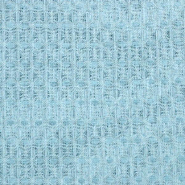 Набор для сауны Экономь и Я: полотенце-парео+чалма, цв.голубой, вафля, 100%хл, 200 г/м2