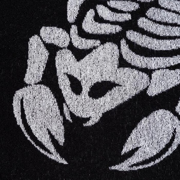 Полотенце махровое Этель "Знаки зодиака: Скорпион" чёрный, 67х130 см, 420 гр/м2, 100% хлопок