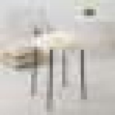 Сидушка на стул меховая Доляна "Пушинка" цв.молочный d 30 cm,100% п/э