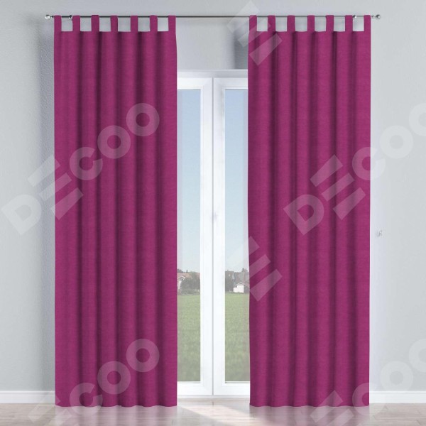 Комплект штор на петлях вельвет фиолетовый