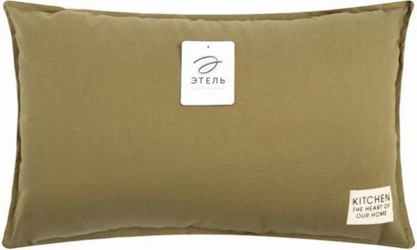 Подушка декоративная Этель, 30х50+1 см, зеленый, 100% хлопок