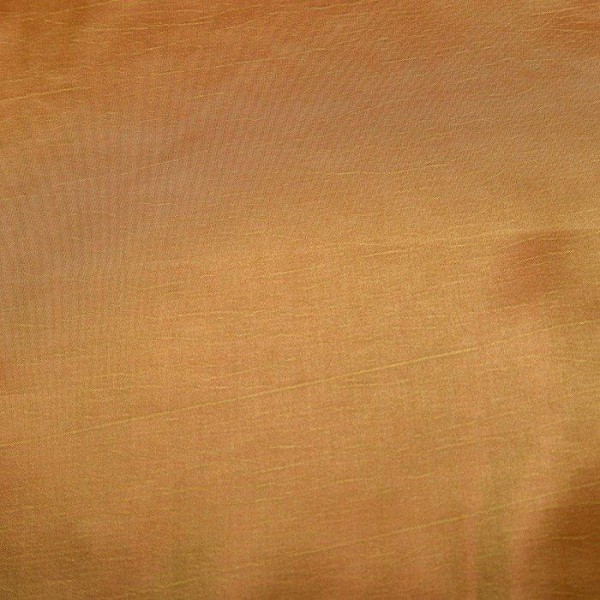 Штора портьерная 143х260 см, тафта, цвет золотой, на шторной ленте, 100% полиэстер