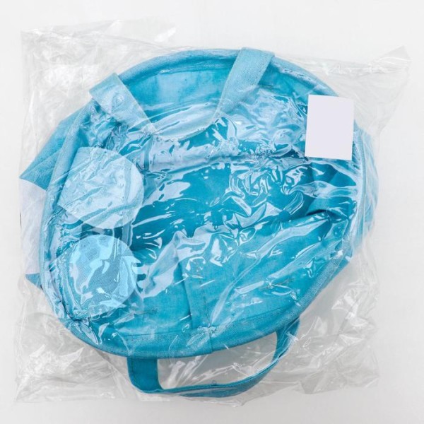 Корзина для хранения с ручками «Мишка», 20×20×15 см, цвет голубой