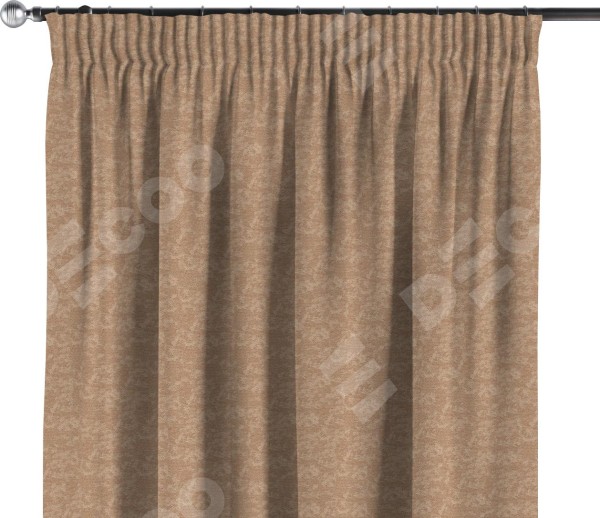 Комплект штор софт мрамор бронзовый, на тесьме «Карандаш»