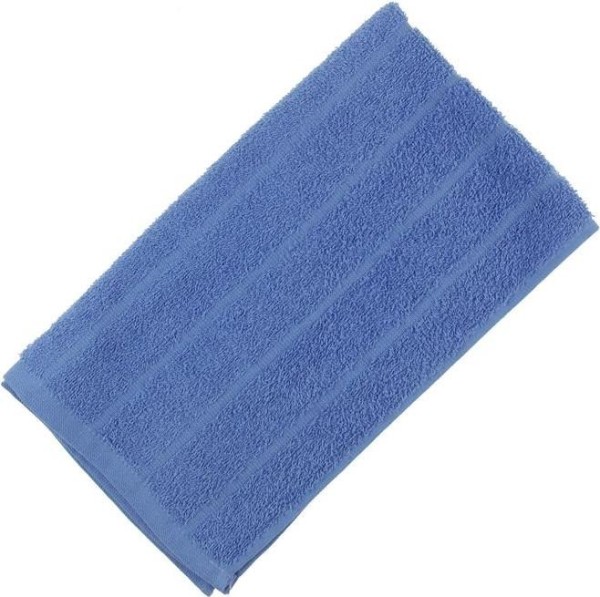 Полотенце махровое, цвет синий, размер 30х60 см, хлопок 280 г/м2
